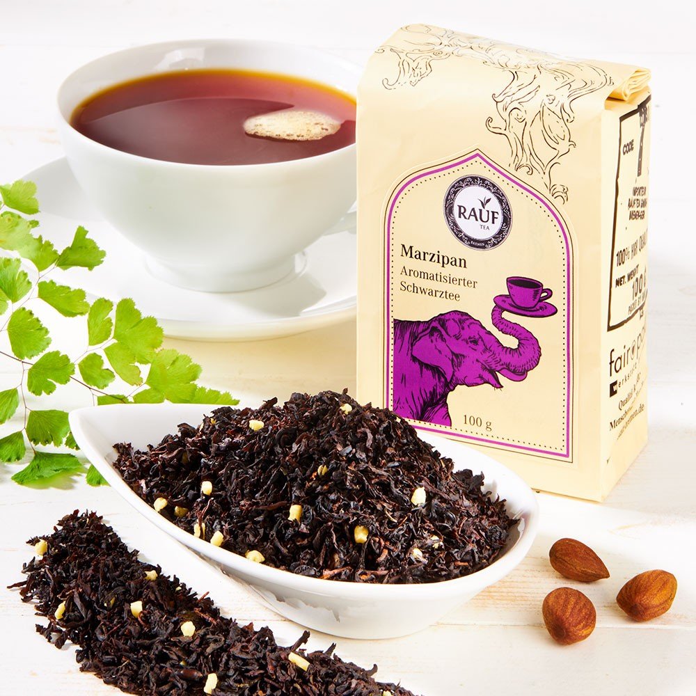 Rauf Tee aromatisierter Schwarztee Marzipan von Rauf Tee