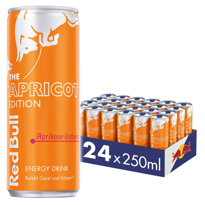 Red Bull Energy Apricot Edition Aprikose-Erdbeere 24x250ml Red Bull Energy Apricot Edition Aprikose-Erdbeere 24x250ml