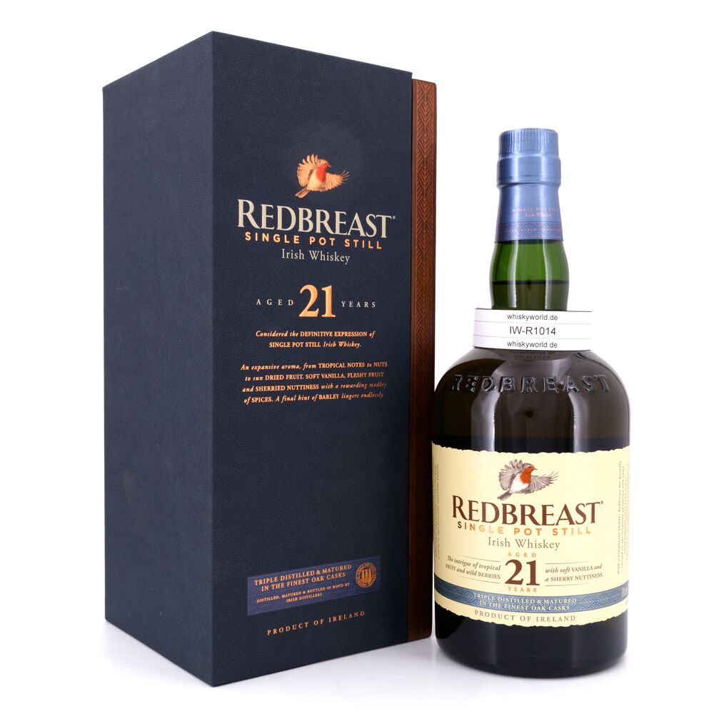 Redbreast 21 Jahre Single Pot Still Irish Whiskey 0,70 L/ 46.0% vol