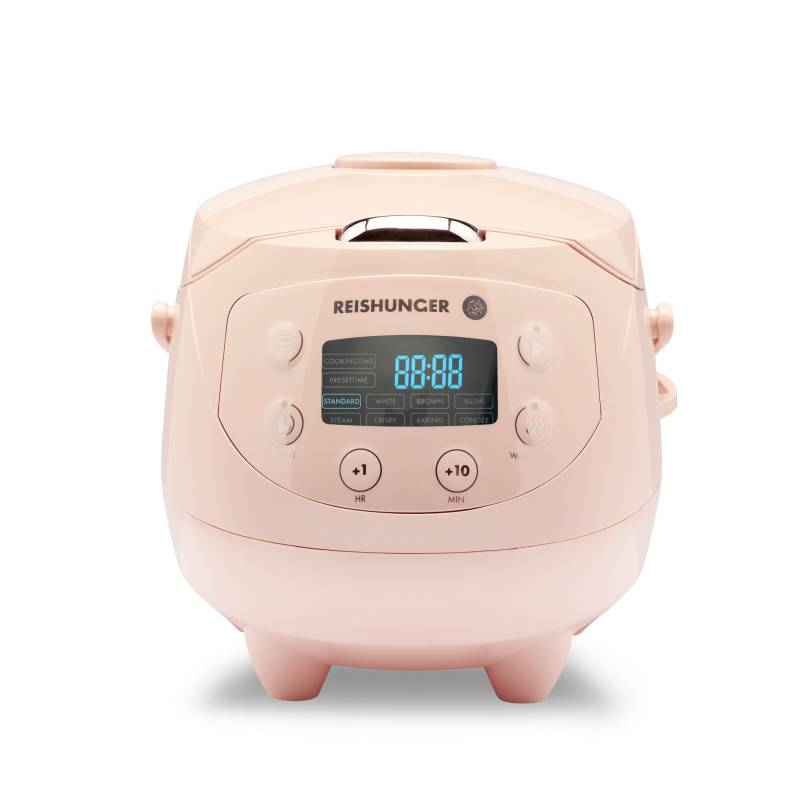 Reishunger Digitaler Mini Reiskocher (0,6l) | Pink