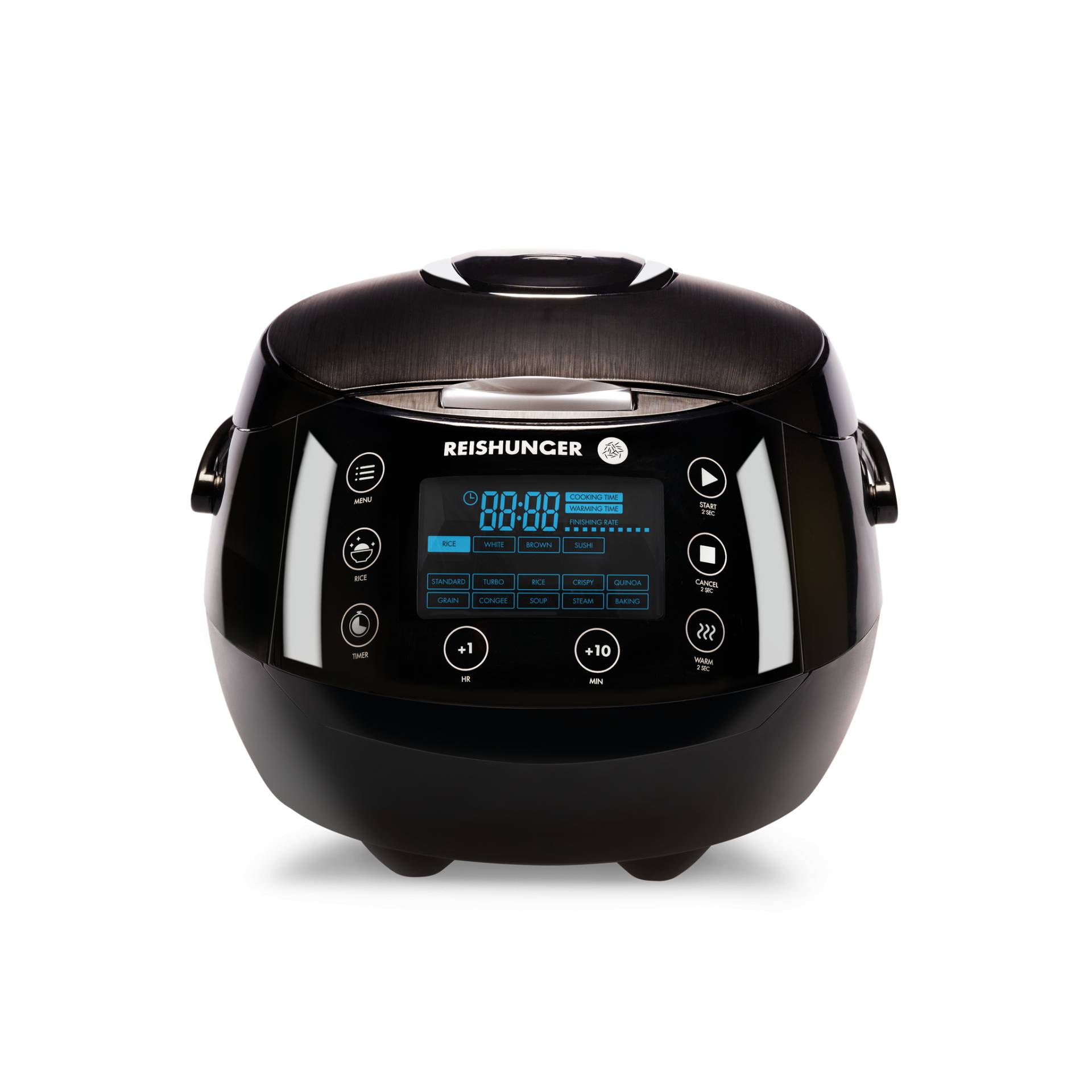 Reishunger Digitaler Reiskocher (1,5l) | Schwarz