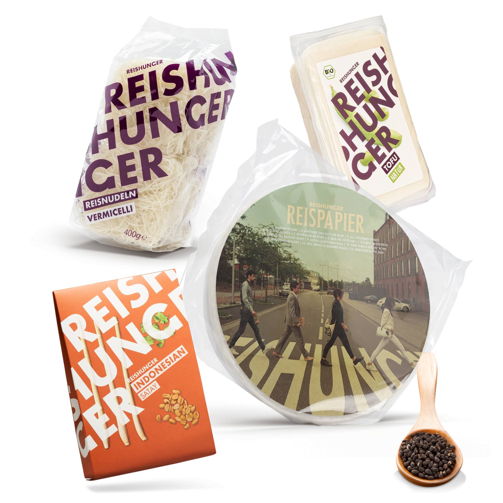 Reishunger Sommerrollen Box | Sommerrollen zum Selbermachen | Zutaten für 4 Personen | Vegan