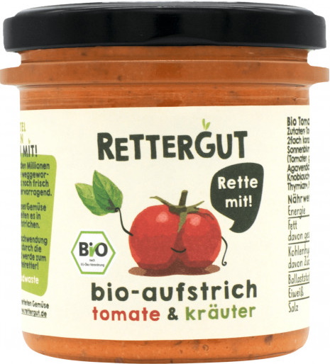 Rettergut Bio Aufstrich Tomate & Kräuter 135G