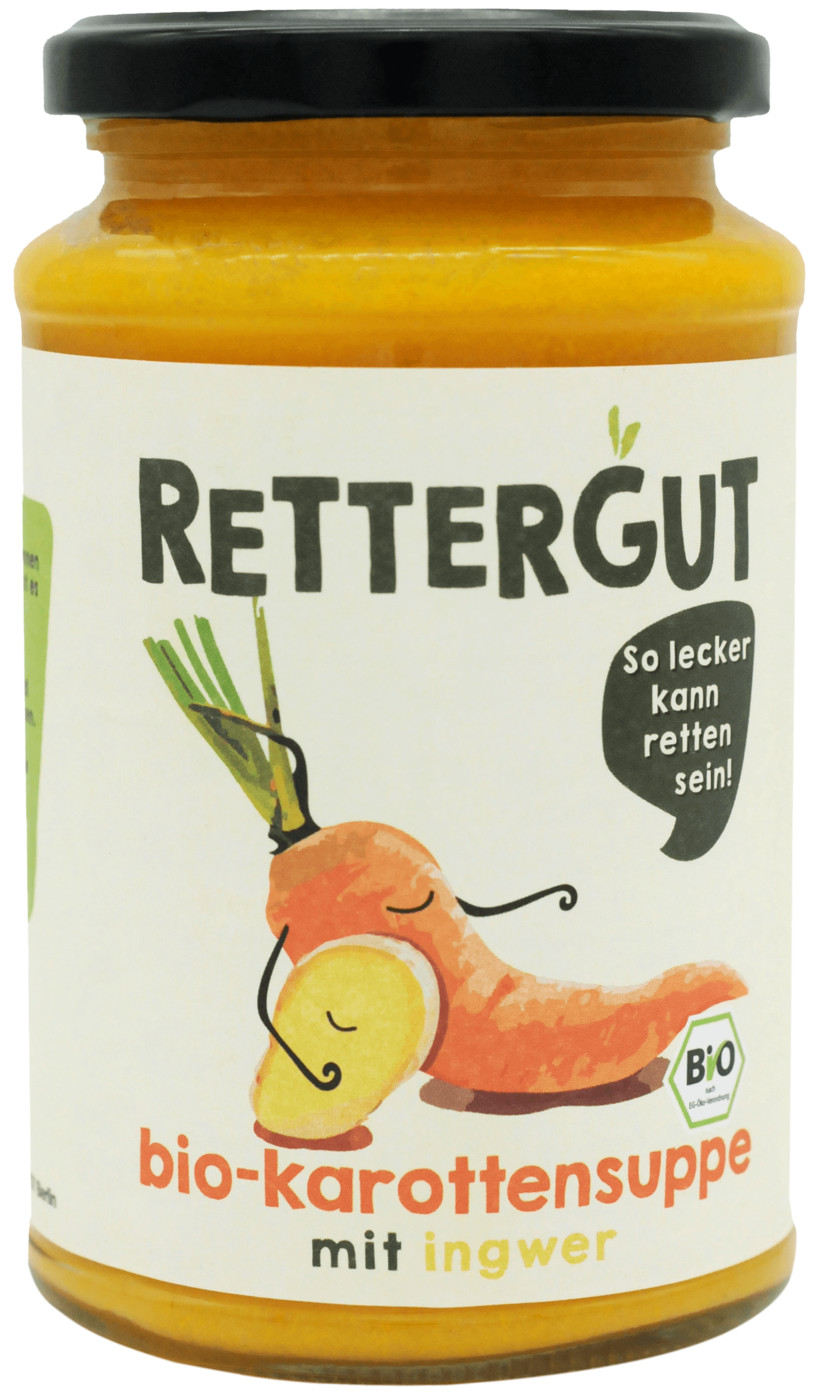 Rettergut Bio Karottensuppe mit Kokos 375ML Rettergut Bio Karottensuppe mit Kokos 375ML