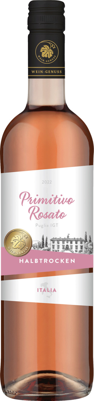 Rheinberg Kellerei Primitivo Rosato Puglia halbtrocken IGT 0,75L Rheinberg Kellerei Primitivo Rosato Puglia halbtrocken IGT 0,75L