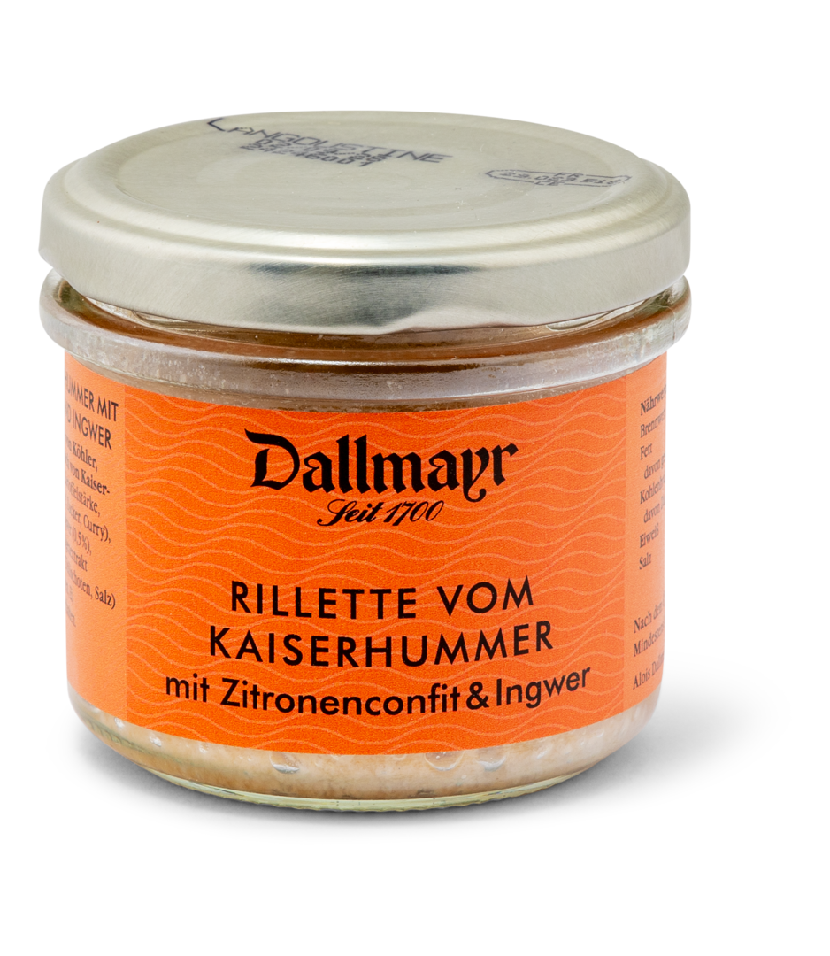 Rillette vom Kaiserhummer mit Zitronenconfit von Alois Dallmayr KG