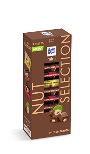 Ritter Sport Chocolade - Mini Nut Selection Mix Toren 7x16 gr - Doos - 8 stuks von Ritter Sport