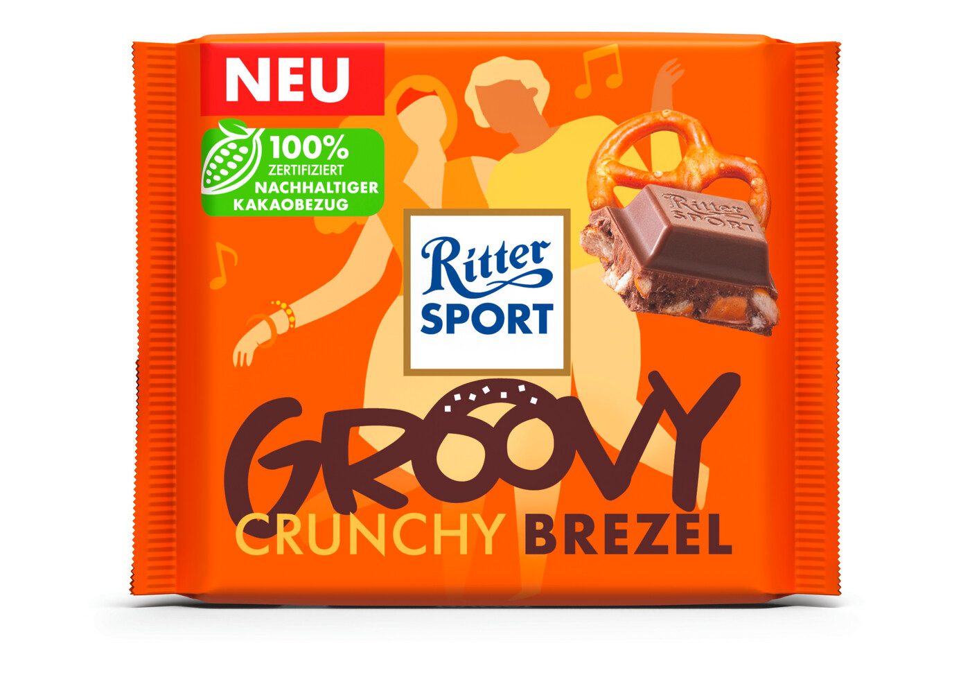 Ritter Sport Groovy Crunchy Brezel 100G Ritter Sport Groovy Crunchy Brezel 100G