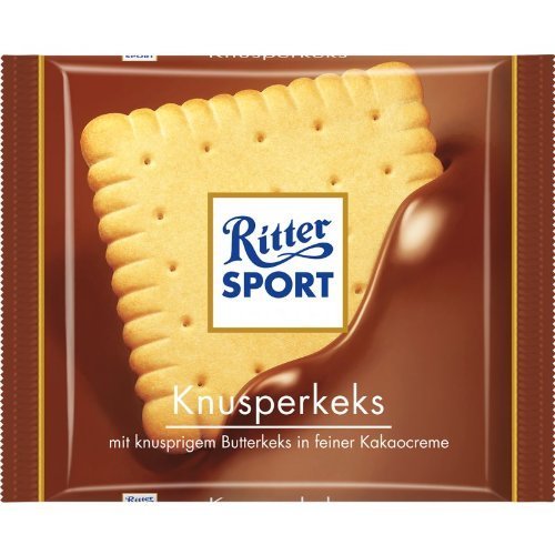 Ritter Sport Knusperkeks (3 Bars each 100g) - fresh from Germany by Ritter Sport von Ritter Sport
