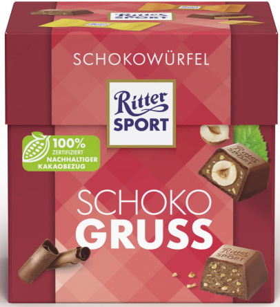 Ritter Sport Schokowürfel Schoko Gruss 176G