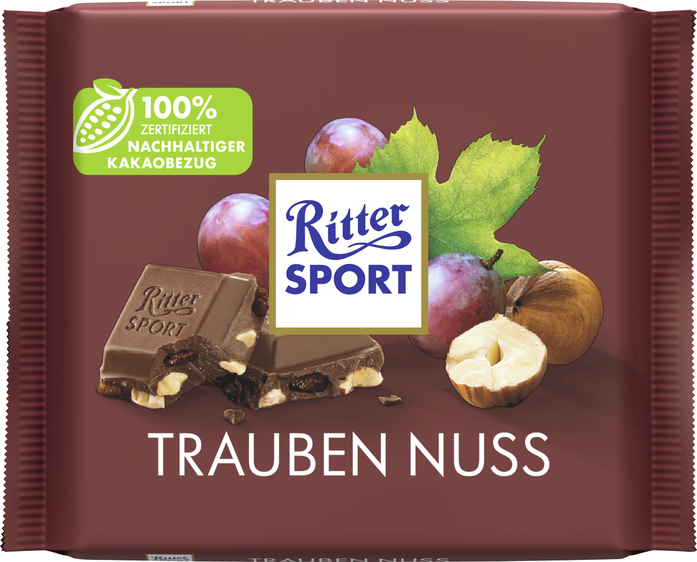 Ritter Sport Trauben Nuss 100G Ritter Sport Trauben Nuss 100G