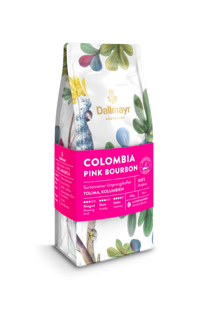 Röstkunst Colombia Pink Bourbon 250g ganze Bohne von Alois Dallmayr Kaffee OHG