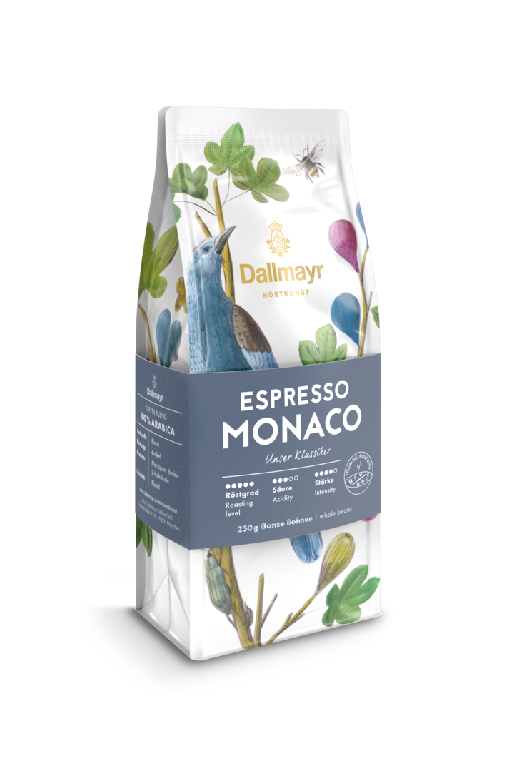 Röstkunst Espresso Monaco 250g ganze Bohne von Alois Dallmayr Kaffee OHG