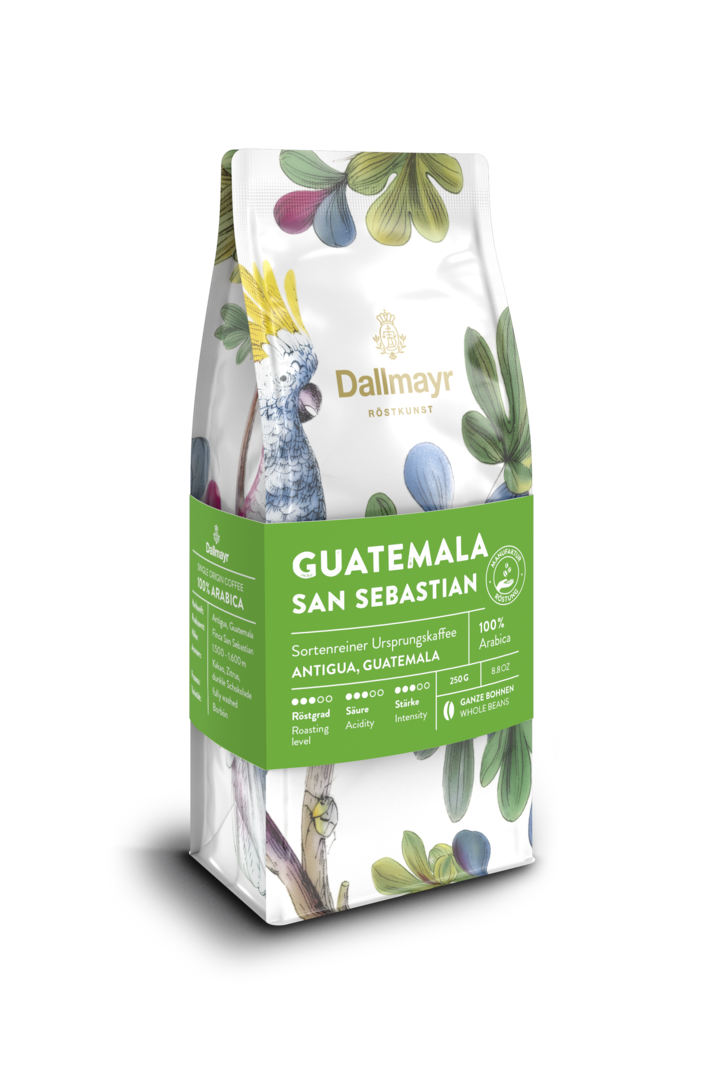 Röstkunst Guatemala San Sebastian 250g ganze Bohne von Alois Dallmayr Kaffee OHG