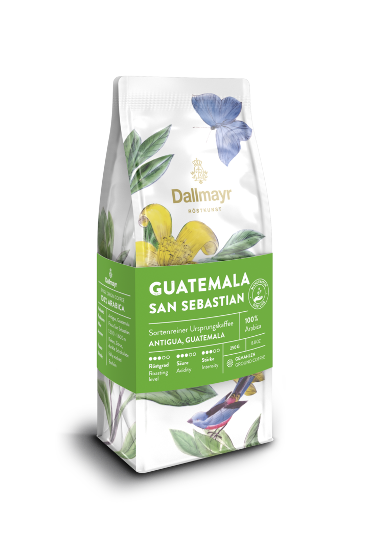 Röstkunst Guatemala San Sebastian 250g gemahlen Röstkunst Guatemala San Sebastian 250g gemahlen von Alois Dallmayr Kaffee OHG