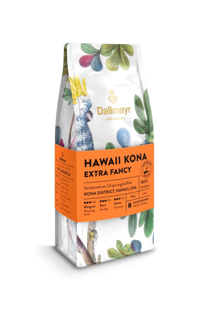 Röstkunst Hawaii Kona Extra Fancy 250g ganze Bohne von Alois Dallmayr Kaffee OHG