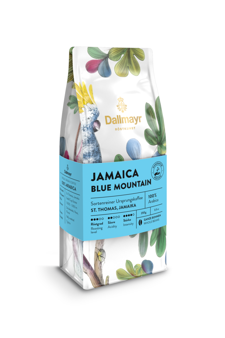 Röstkunst Jamaica Blue Mountain 250g ganze Bohne von Alois Dallmayr Kaffee OHG