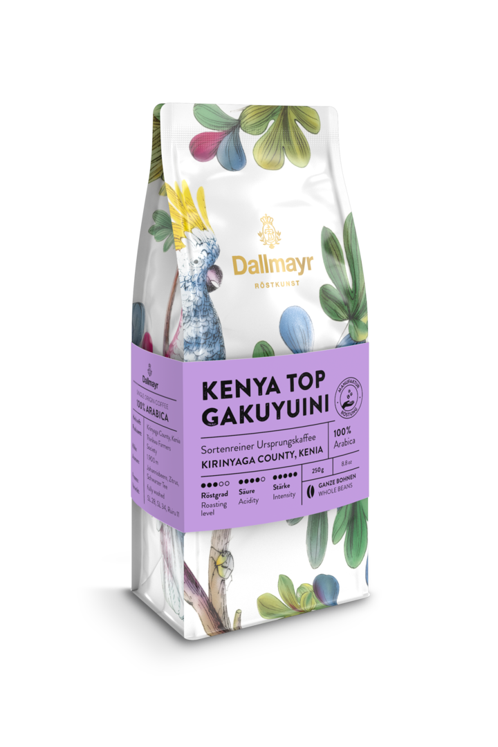 Röstkunst Kenia TOP Gakuyuini 250g ganze Bohne von Alois Dallmayr Kaffee OHG