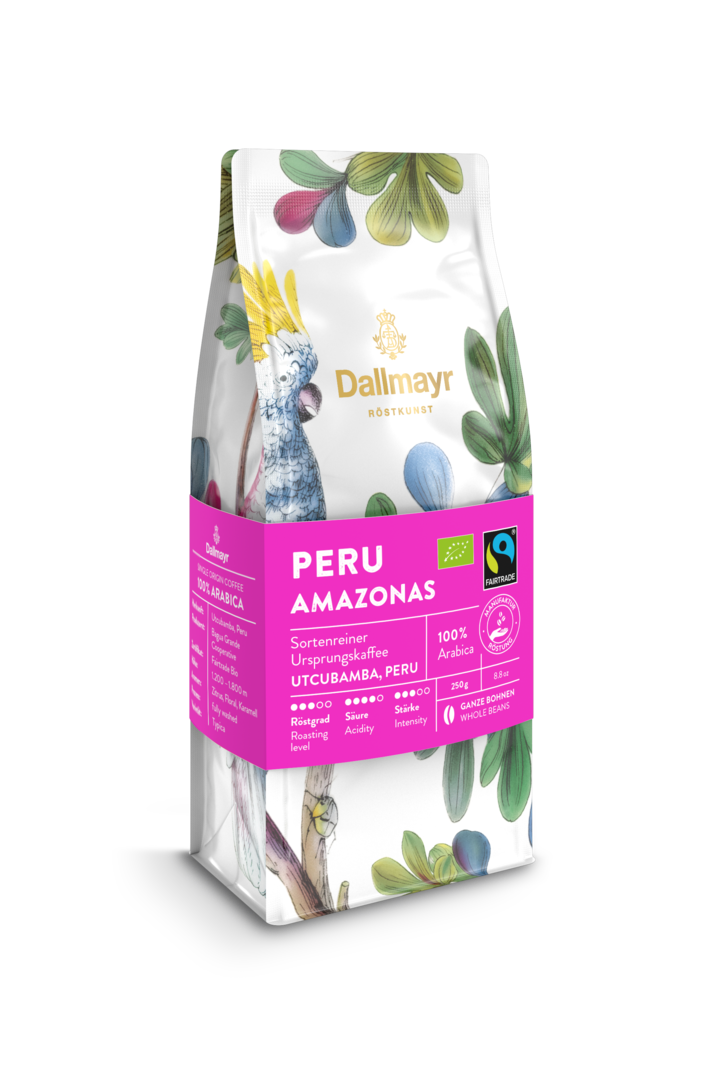 Röstkunst Peru Amazonas 250g ganze Bohne von Alois Dallmayr Kaffee OHG