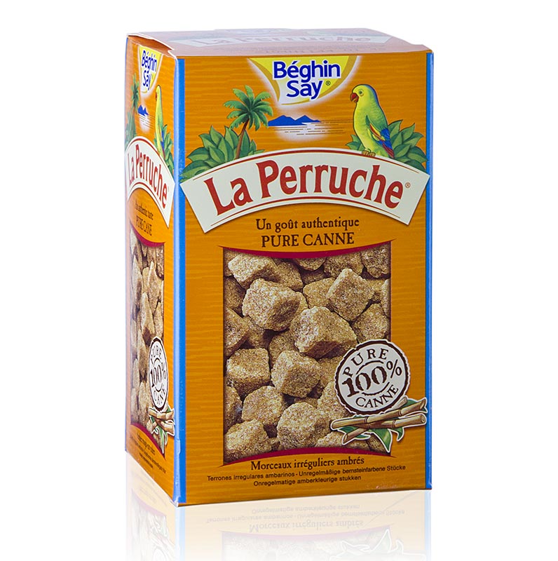 Rohr-Zucker, braun, in Würfeln, La Perruche, 750 g