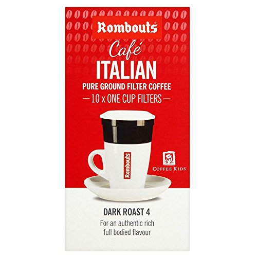 Rombouts Kaffee Italienischer Ein-Tassen-Filter - Dunkelbraten 5 10x62gr Filter von Rombouts