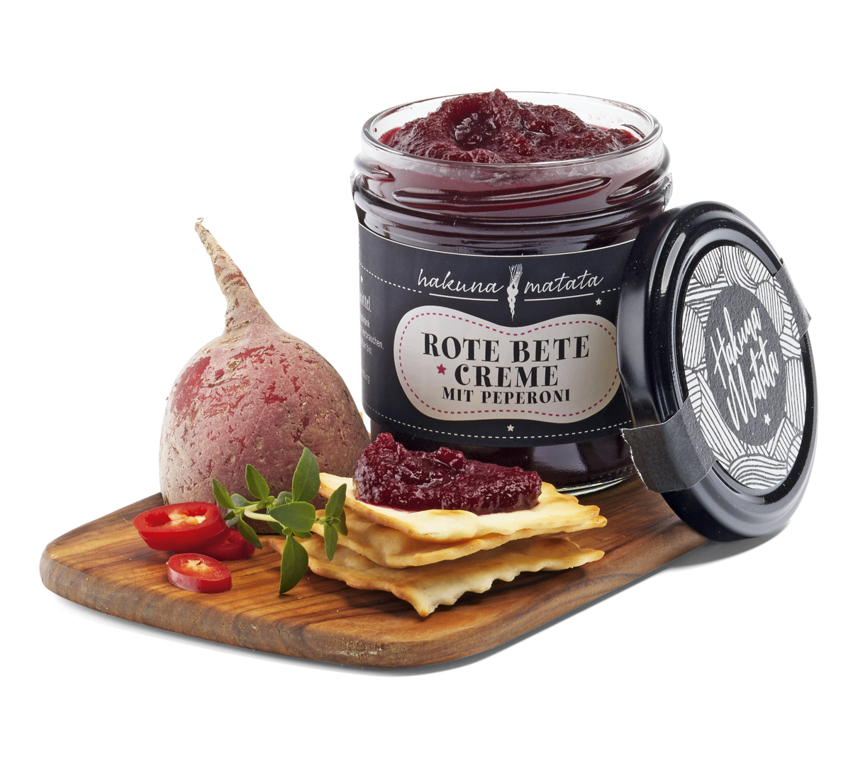 Rote Beete Creme mit Peperoni Rote Beete Creme mit Peperoni von Hofer & Klingel GbR