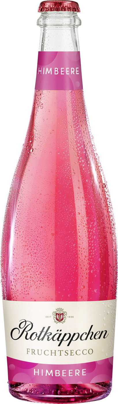 Rotkäppchen Fruchtsecco Himbeere 0,75L - Etikett verschmutzt/beschädigt Rotkäppchen Fruchtsecco Himbeere 0,75L - Etikett verschmutzt/beschädigt