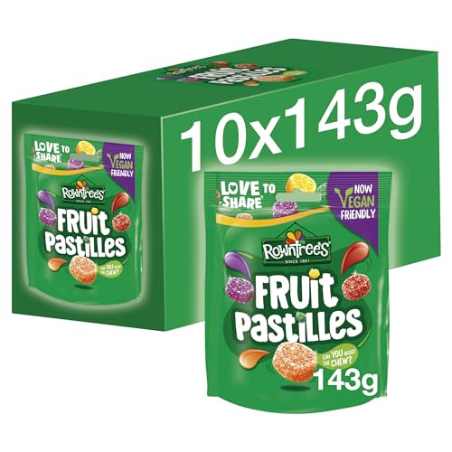 Rowntree's Fruchtpastillen Vegan Friendly Bonbons Sharing Bag 143g (10 Stück)