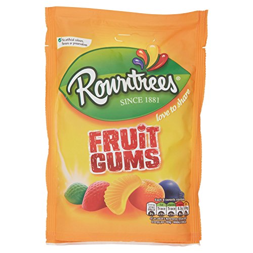 Rowntree's Fruit Gums Süßigkeiten Sharing Bag 150g 8er Pack