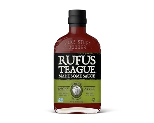 RUFUS TEAGUE Smoky Apple BBQ-Sauce (432 g), klassische BBQ-Grillsauce mit Apfel, rauchig mild im Geschmack, glutenfrei und ohne GMOs/GVOs RUFUS TEAGUE Smoky Apple BBQ-Sauce (432 g), klassische BBQ-Grillsauce mit Apfel, rauchig mild im Geschmack, glutenfrei und ohne GMOs/GVOs von Rufus Teague