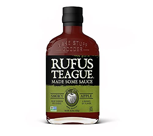 Rufus Teague Smoky Apple BBQ Sauce (432 g) - klassische Barbecue Sauce mit leicht säuerlichem Apfel - glutenfrei & Non-GMO von Rufus Teague