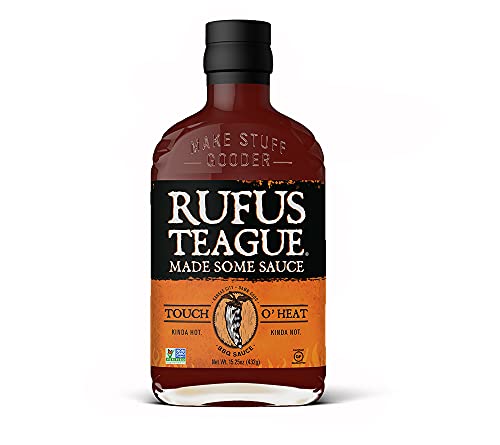 Rufus Teague Touch O Heat BBQ Sauce (432 g) - scharfe Barbecue Sauce mit Chili - glutenfrei & Non-GMO von Rufus Teague