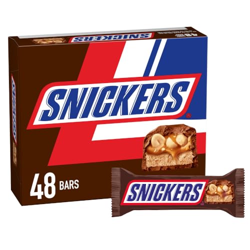SNICKERS Singles Size Chocolate Candy Bars 1.86-Ounce Bar 48-Count Box SNICKERS Singles Size Chocolate Candy Bars 1.86-Ounce Bar 48-Count Box