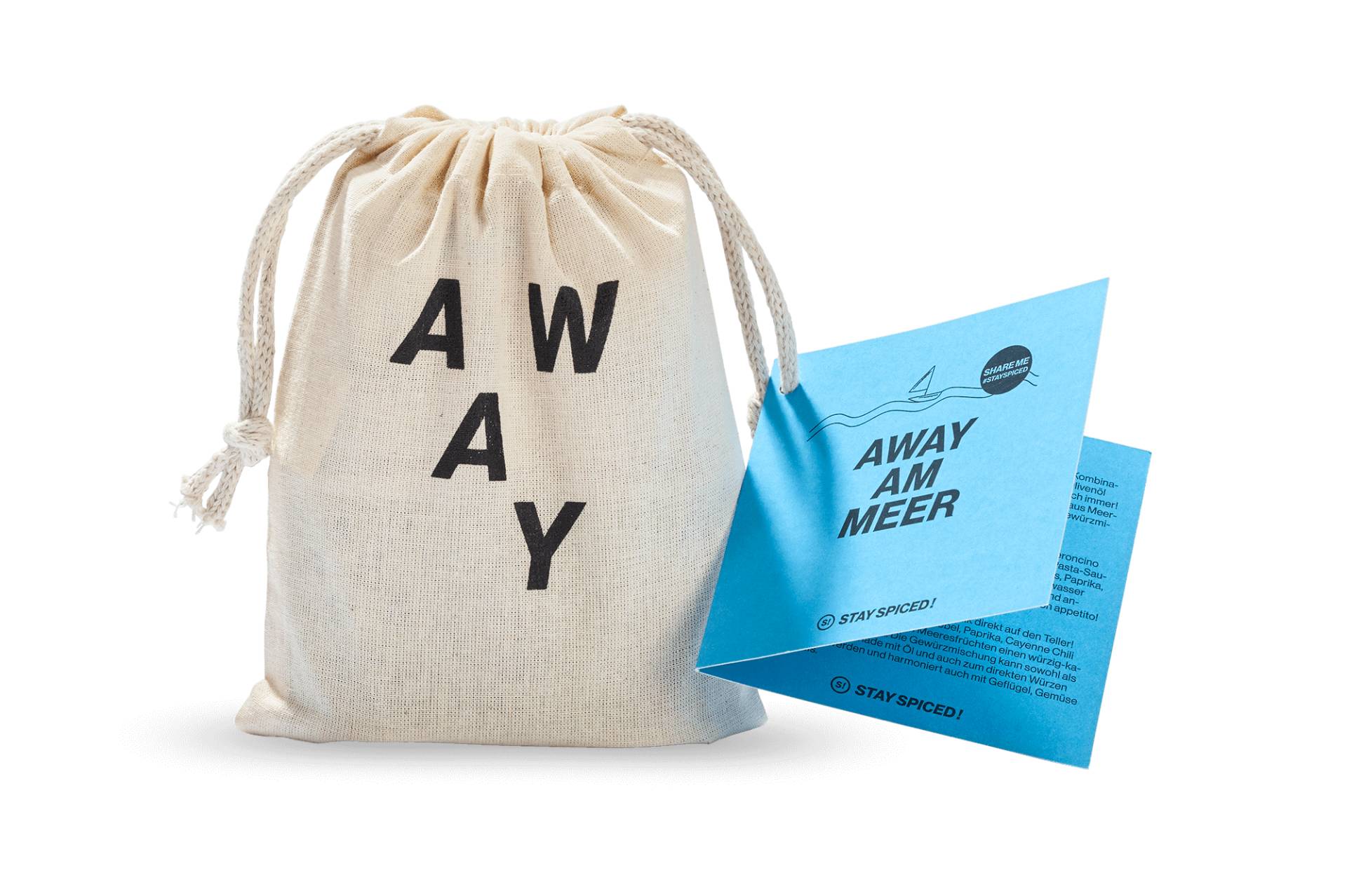 AWAY am Meer | Gewürze Set | 6 Gewürze im Jutebeutel AWAY am Meer | Gewürze Set | 6 Gewürze im Jutebeutel