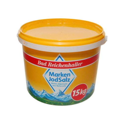 Bad Reichenhaller Marken Jodsalz, 1 x 15 kg Eimer von Bad Reichenhaller