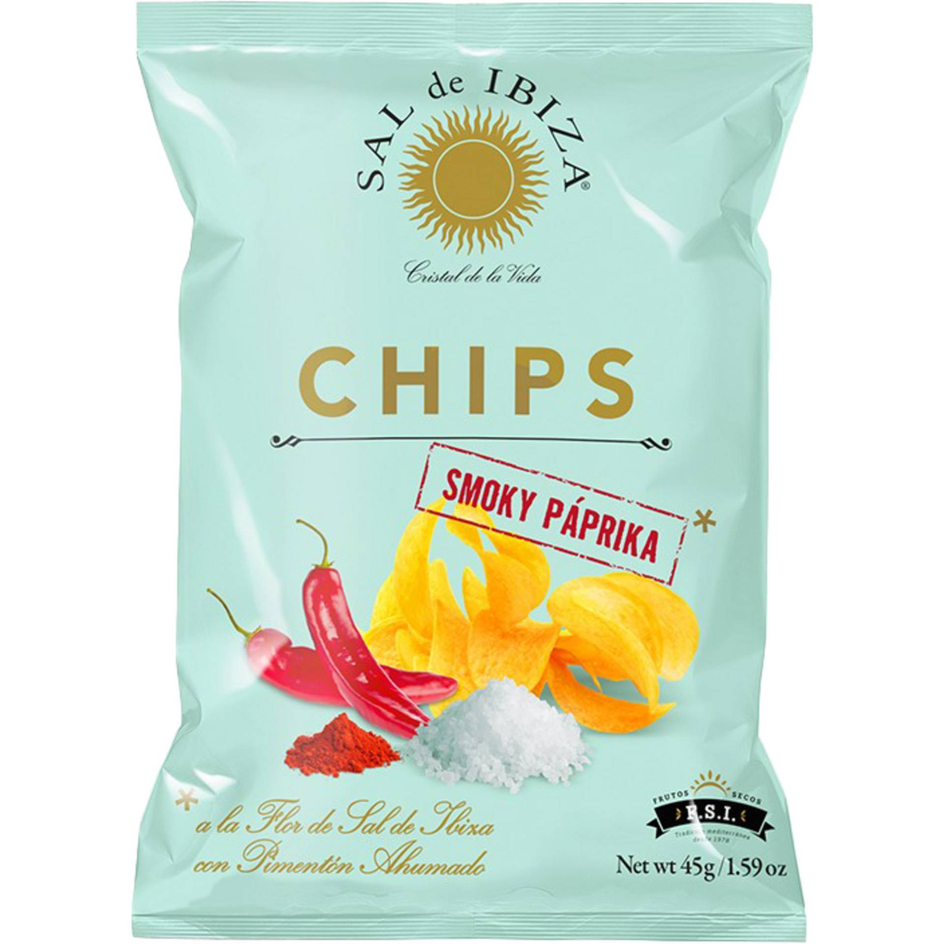 Sal de Ibiza Kartoffel Chips mit Smoky Paprika - 45g  0.045KG