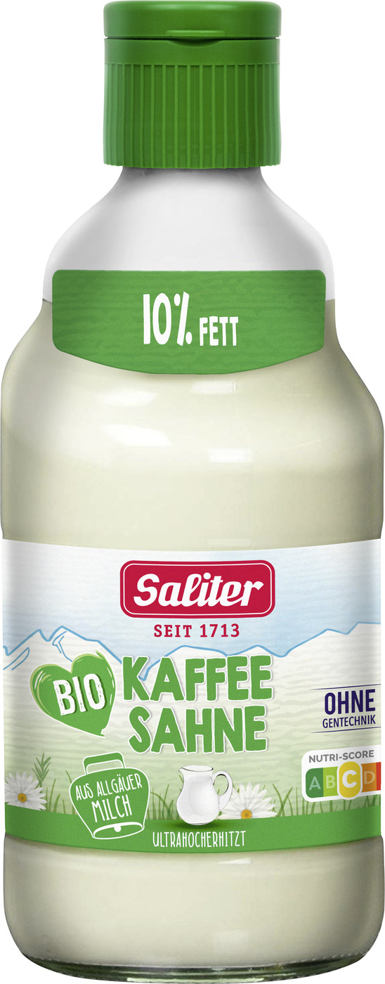 Saliter Bio Kaffeesahne 10% Fett 395G