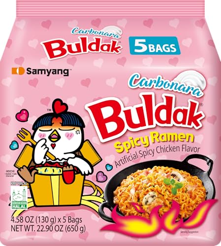 Samyang carbo Buldak nuklearen Feuer gebraten super hot würzigen Nudeln 5 Pack von SAMYANG