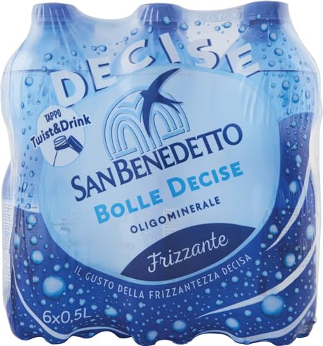 San Benedetto: Sparkling Wasser 16,9 Flüssigunze (500 ml) Flaschen (6 Stück) [Italienische Import]