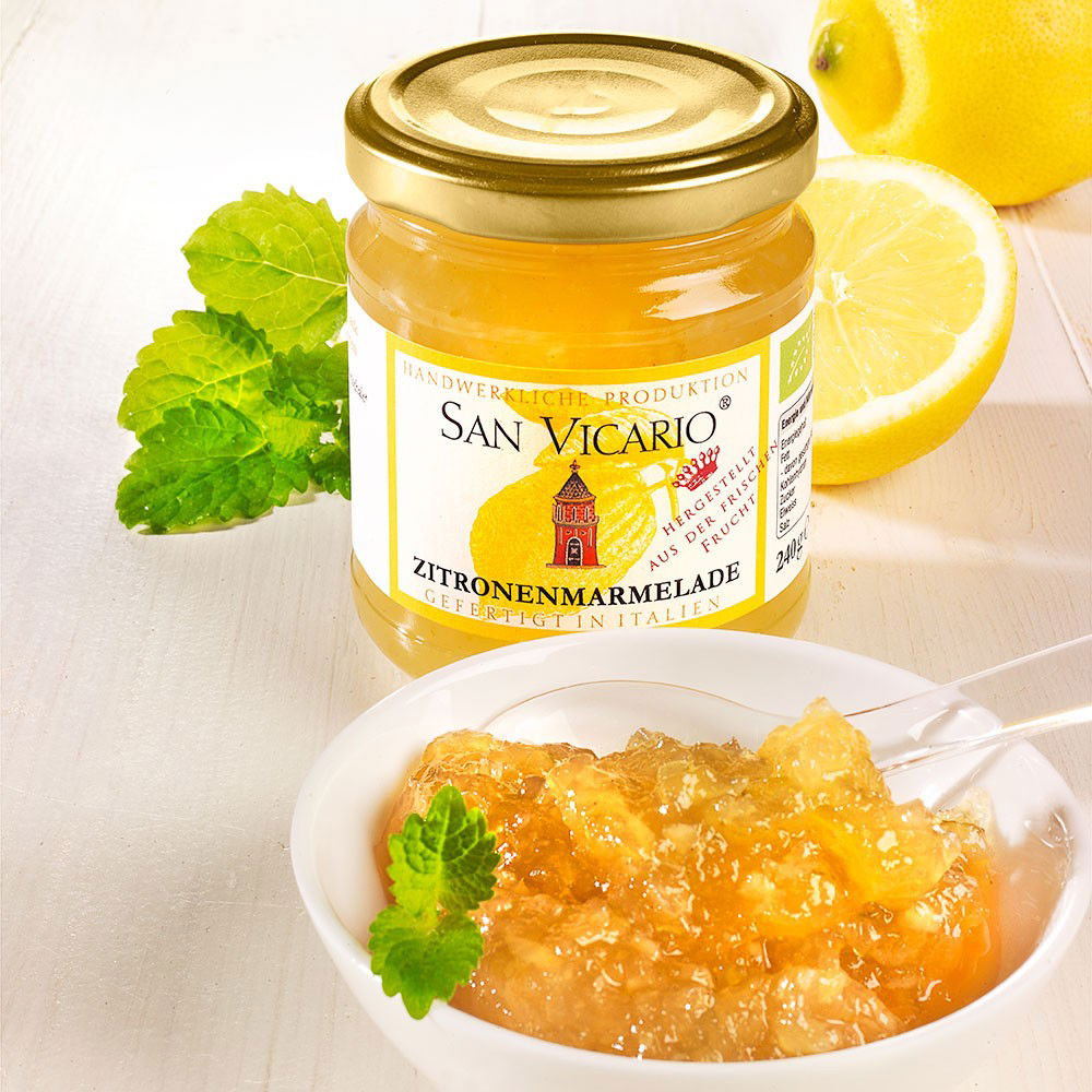 San Vicario Zitronenmarmelade Bio von Mediterraneo Feinkost