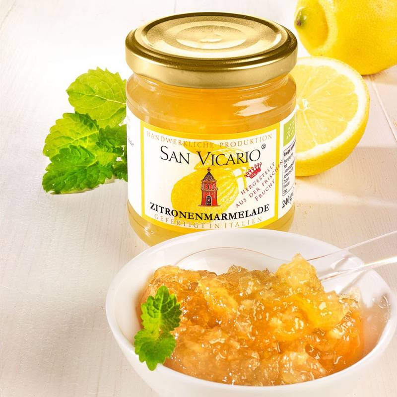 San Vicario Zitronenmarmelade Bio von Mediterraneo Feinkost