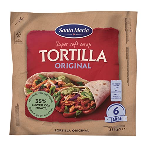 Santa Maria - Super Soft Wrap Tortilla Teigfladen Backware - 6 St/371g von Santa Maria
