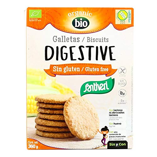 Santiveri - Digestive Kekse Gluten Bio - 360 G - Lot von 3 - Preis pro Los - Schnelle Lieferung von Epicerie