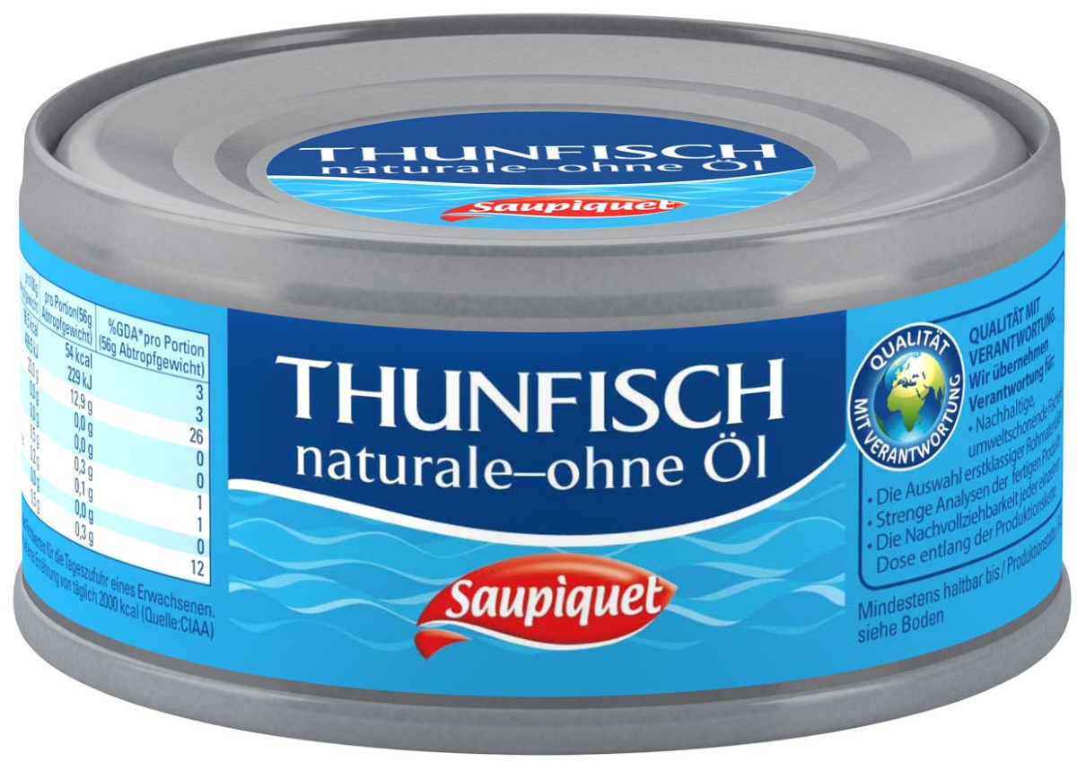 Saupiquet Thunfisch Naturale ohne Öl 185G