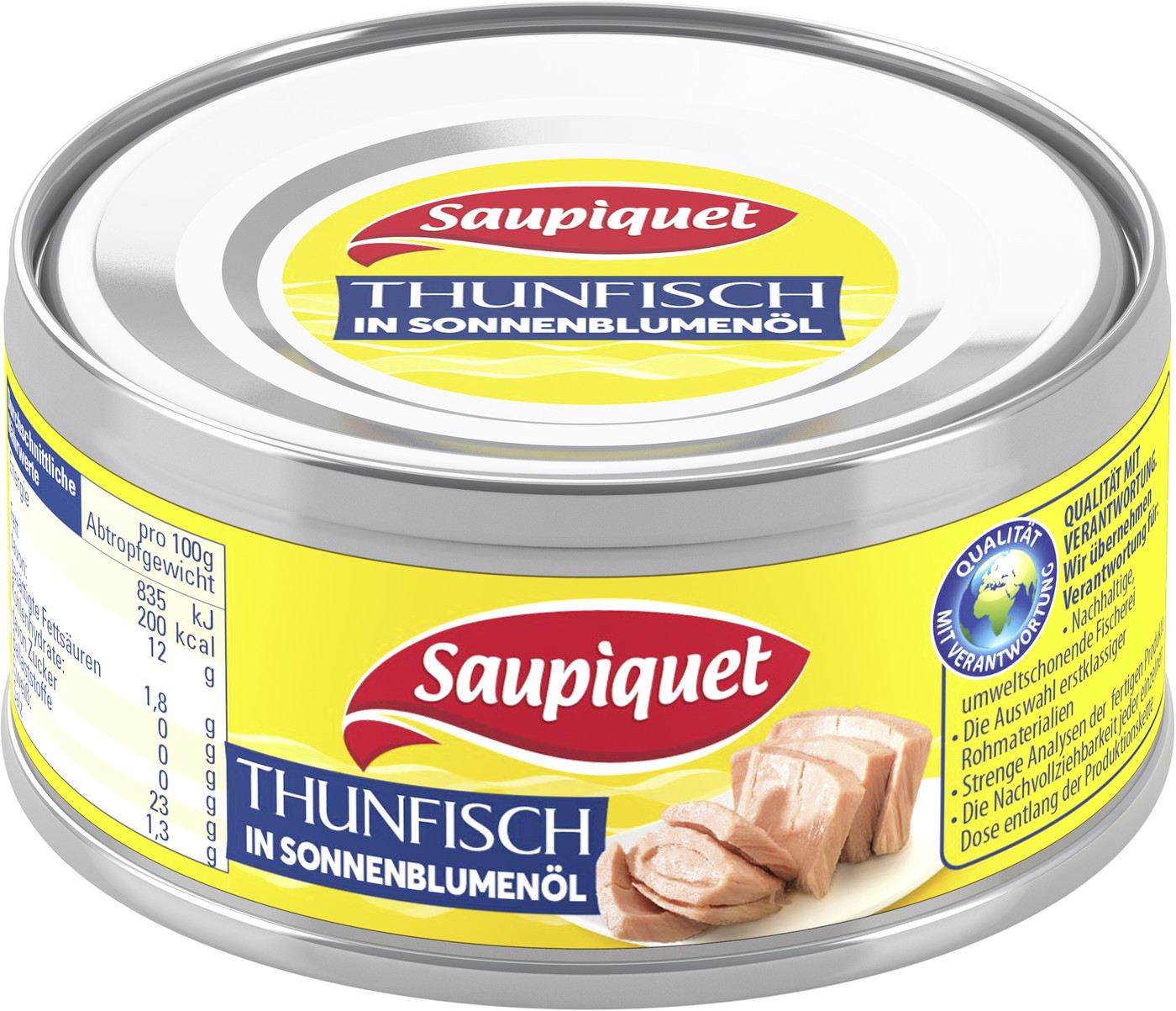 Saupiquet Thunfisch in Sonnenblumenöl 185G