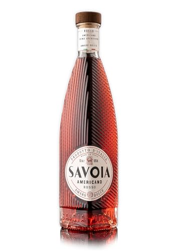 SAVOIA Americano Rosso, aromatisierter italienischer Aperitifwein mit bittersüßem Zitrusgeschmack aus Turin, Ideal für Cocktails, 18,6% Vol., 500 ml SAVOIA Americano Rosso, aromatisierter italienischer Aperitifwein mit bittersüßem Zitrusgeschmack aus Turin, Ideal für Cocktails, 18,6% Vol., 500 ml von Savoia