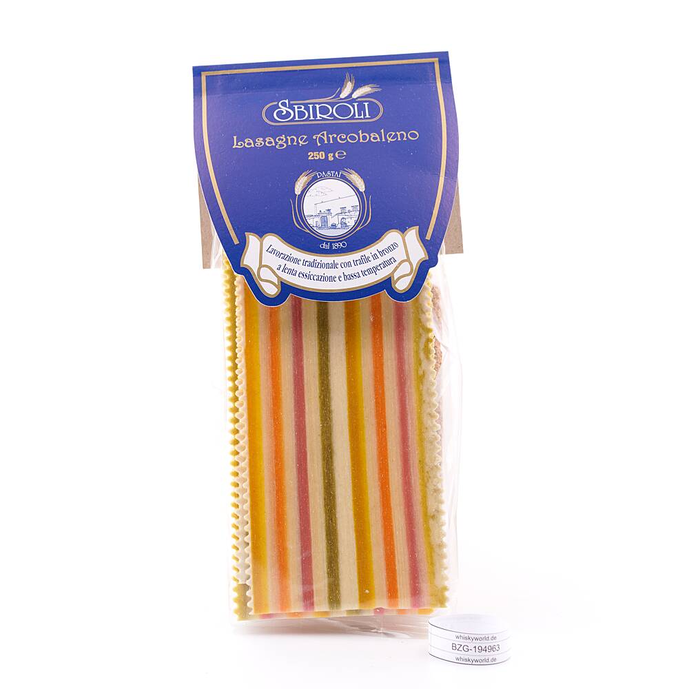Sbiroli Lasagne arcobaleno 250 g Sbiroli Lasagne arcobaleno 250 g