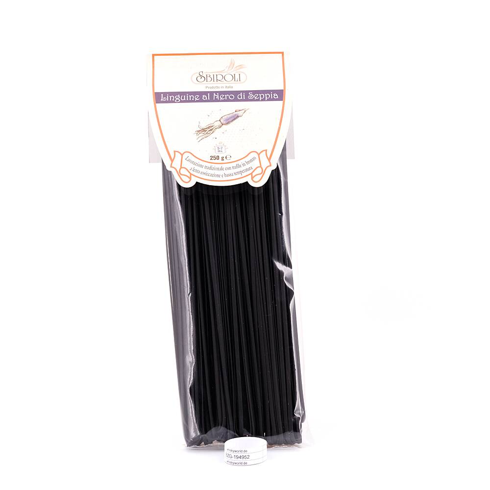 Sbiroli Linguine al Nero di Seppia Linguine mit 250 g Sbiroli Linguine al Nero di Seppia Linguine mit 250 g