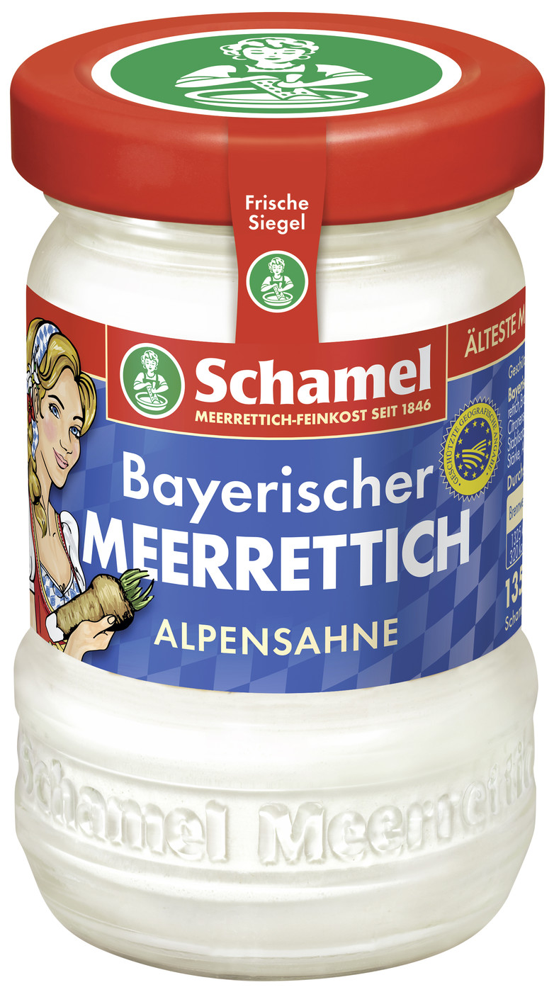 Schamel Bayrischer Alpensahne Meerrettich 135G Schamel Bayrischer Alpensahne Meerrettich 135G
