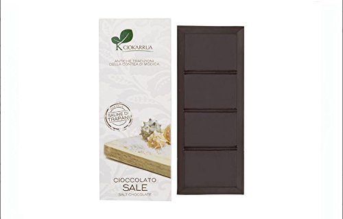 Schokolade aus Modica, mit Salz, 100g, Italienische Gourmet Spezialitäten Schokolade aus Modica, mit Salz, 100g, Italienische Gourmet Spezialitäten